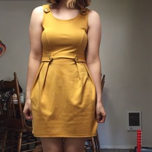 Mustard Yellow Vintage Inspired Dress