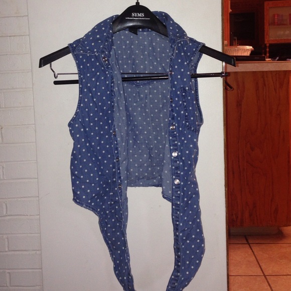 Forever 21 Jean crop top