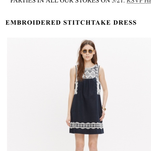 wish list🌟 Madewell Embroidered Stitchtake dress