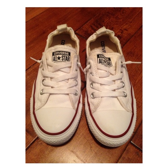 White slip on converse