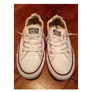 White slip on converse