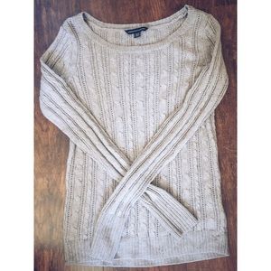 Cable knit sweater