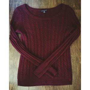 Cable knit sweater