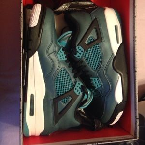 Air Jordan 4 retro 30th teal white black