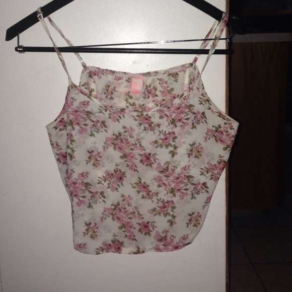 Forever 21 floral crop top