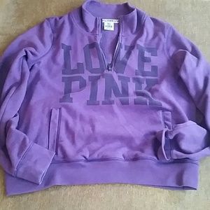 Pink purple half zip