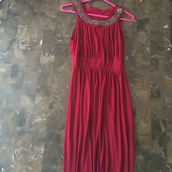 Long Dress w/ Sequined Top
