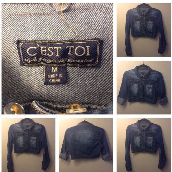 Crop top Jean jacket