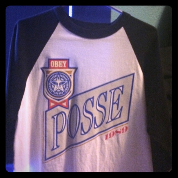 Obey Posse Baseball Tee