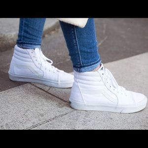 Vans classic high white