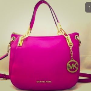 Michael Kors Medium Fushia Gold