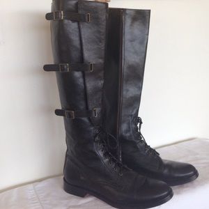 Cole Hahn equestrian style knee high boots