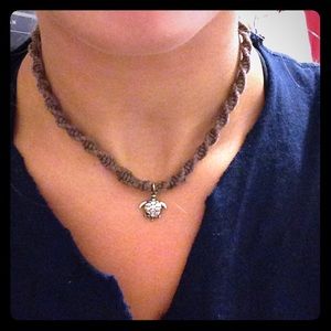 Hemp string beach necklace