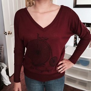 ‼️SOLD‼️Burgundy long sleeve