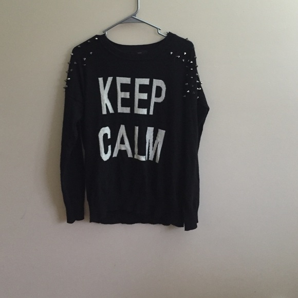 Cute keep calm  sweater size small - Picture 1 of 4