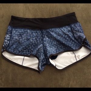 Lululemon speed shorts *shashiko