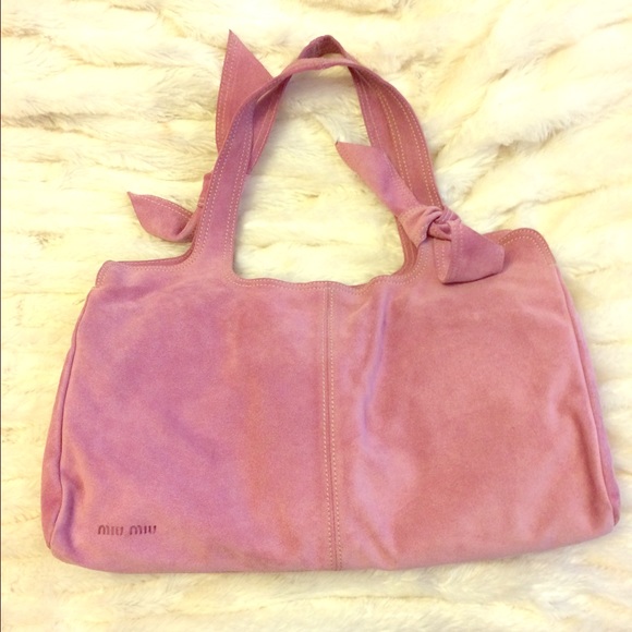 ❗️Reduced ❗️Brand New Miu Miu Pink Suede Handbag