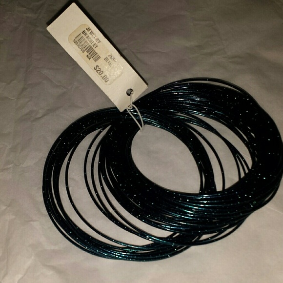 Bracelet  blue  sparkling multiple new