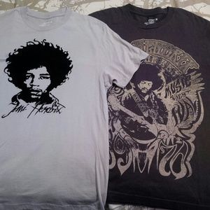 Two Jimi Hendrix t-shirts