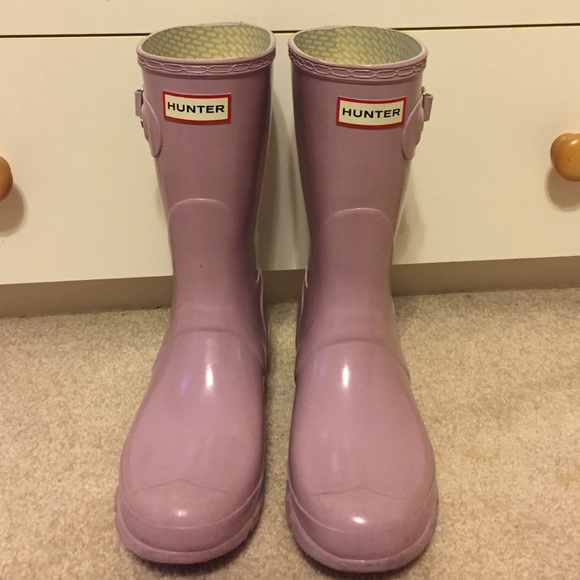 Hunter Boots - Purple hunter boots size 9