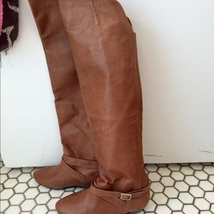 Chinese Laundry cognac boots