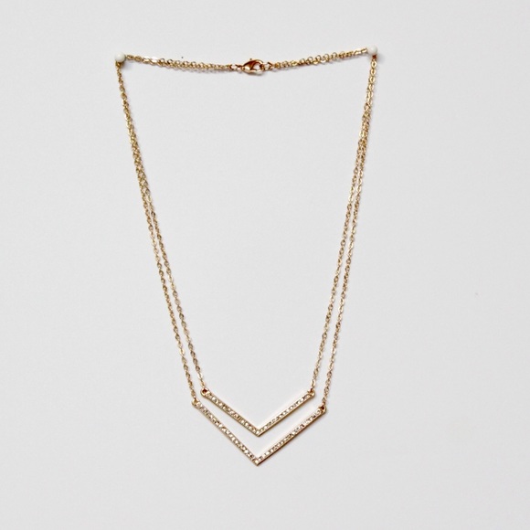 Chevron Gold Necklace