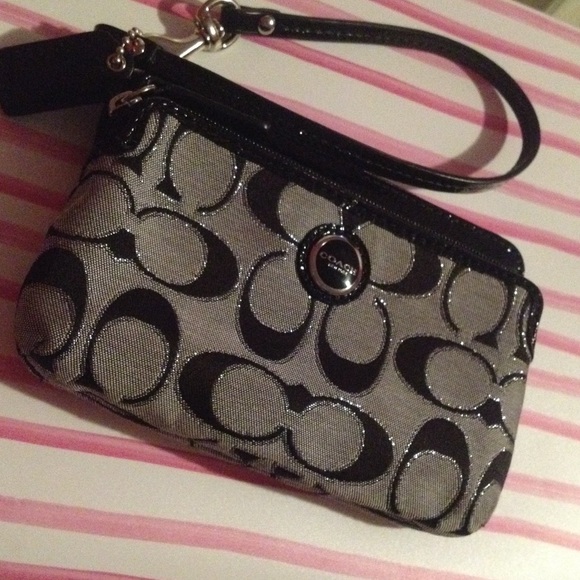 Glitter Coach Wristlet!!