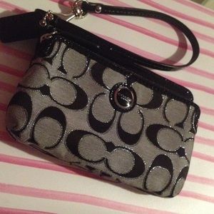 Glitter Coach Wristlet!!