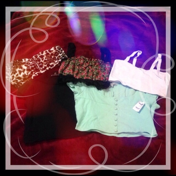 FIVE Charlotte Russe (Summer)Crop Top Bundle, BNWT