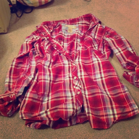 Plaid button up shirt