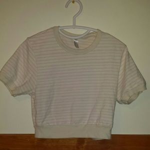 American Apparel  Striped Crop Top