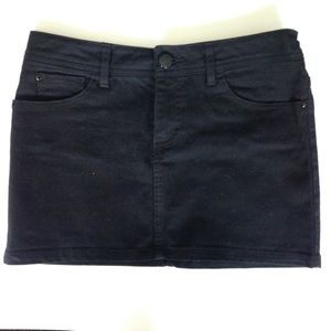 Black Jean mini skirt