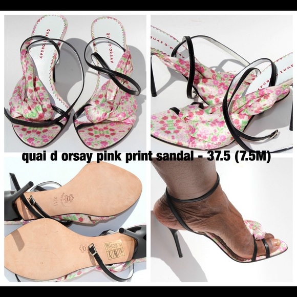 Quaid Orsay Pink Print Sandals