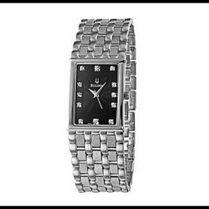 🌟BULOVA DIAMOND STAINLESS STEEL WATCH