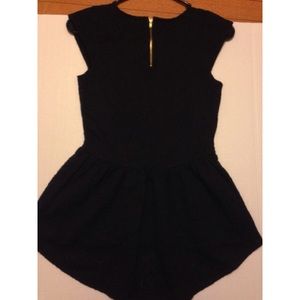 Traded * Black peplum top