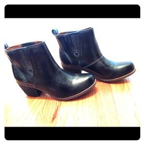 Calvin Klein Black Leather "Lena" boots
