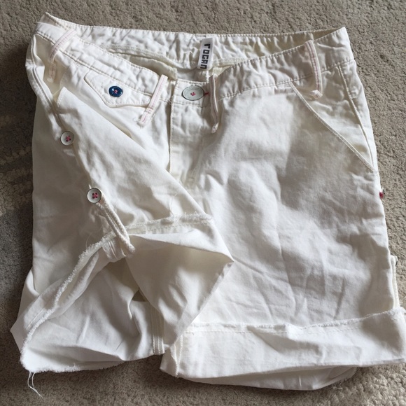White Rogan Jean Shorts