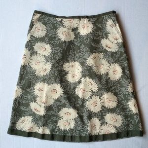 "Womens L.L. BEAN Lined Skirt size 10"