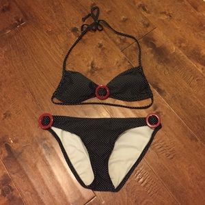 Polka dot bikini!