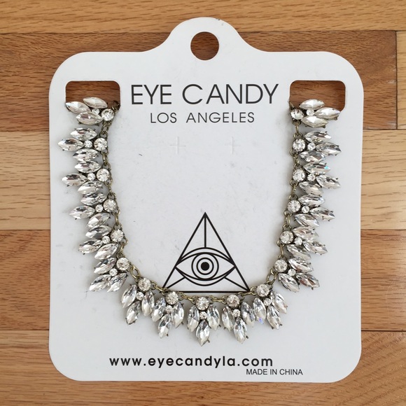 EYE CANDY L.A. l Silver Leaf Necklace NWT - Picture 2 of 4