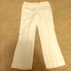White linen pants, Size 12