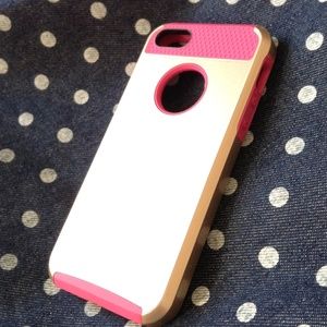 Gold & Pink Iphone 5 case
