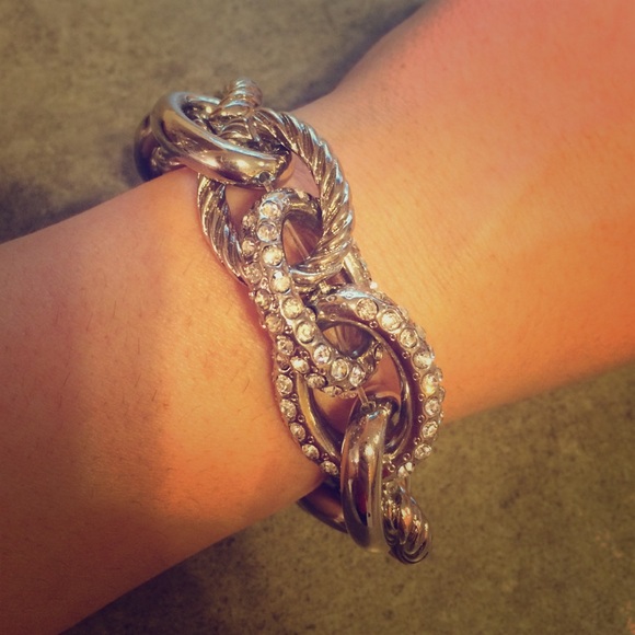 Silver chain bracelet