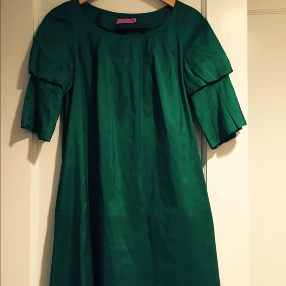 Calypso Emerald St. Barth Silk Classic Dress