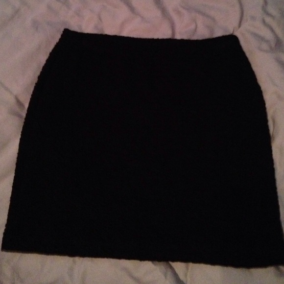 Black mini skirt
