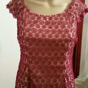 adrianna papell lace dress