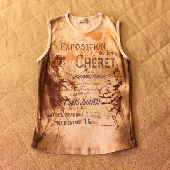 Vintage inspired tank with front and back details