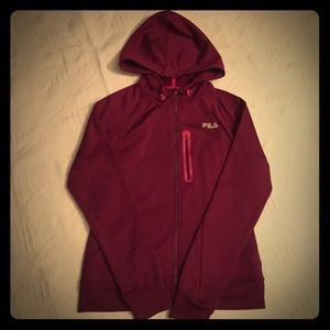 Fila track jacket with hood