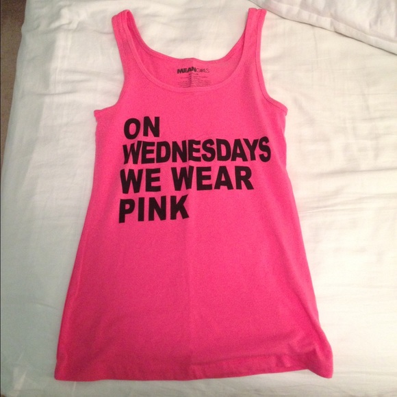 On Wednesdays We Wear Pink tank