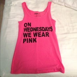 On Wednesdays We Wear Pink tank